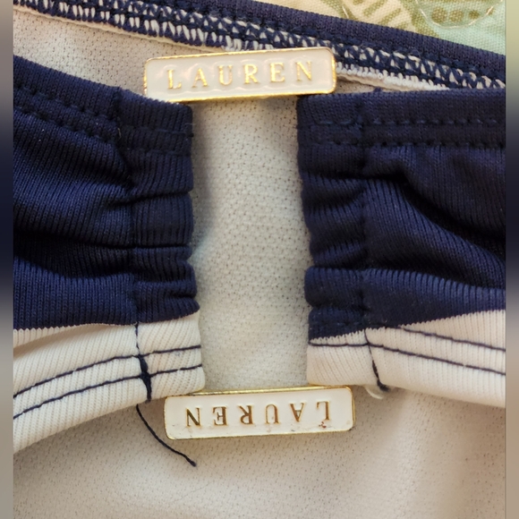 Ralph Lauren Blue & White Striped Bikini Bottoms XL - Picture 4 of 4